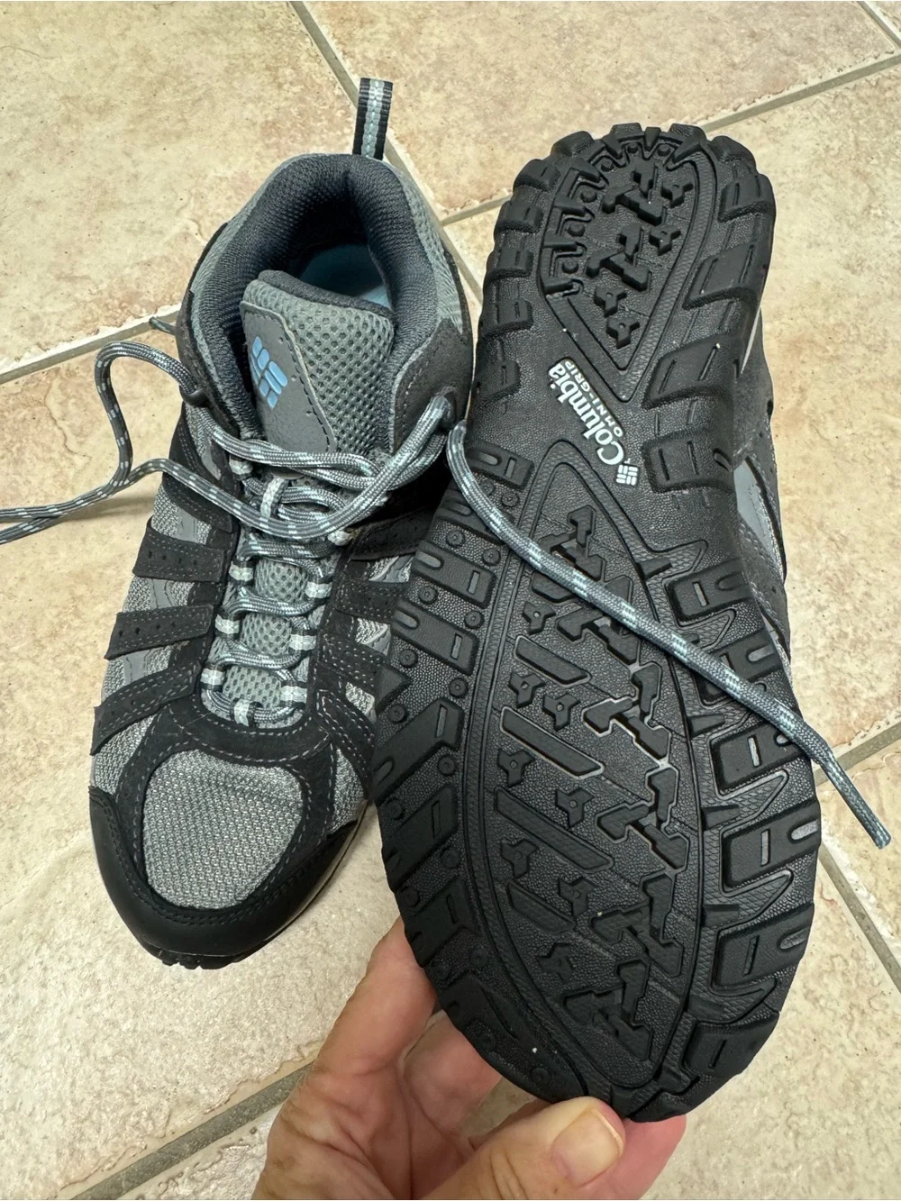 Columbia Women’s Gray and Black Trail Athletic Hiking Shoes